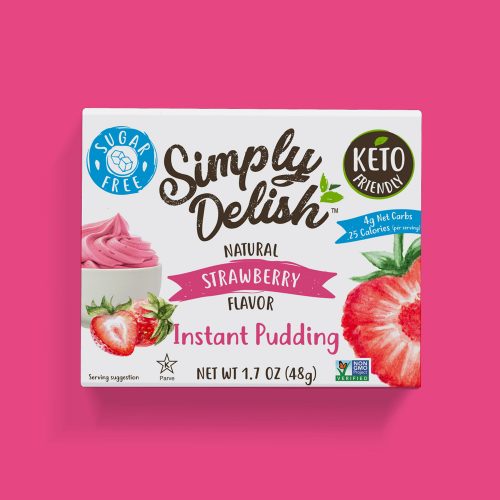 Sugar Free Vegan Instant Strawberry Pudding