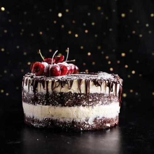 sugar-free black cherry cake