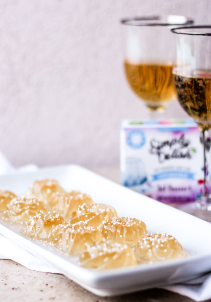 Simply Delish Unflavored Jello Champagne Shots