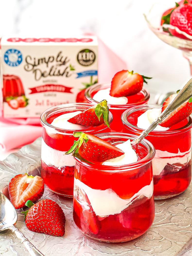 Keto Strawberry Jel Cups Simply Delish