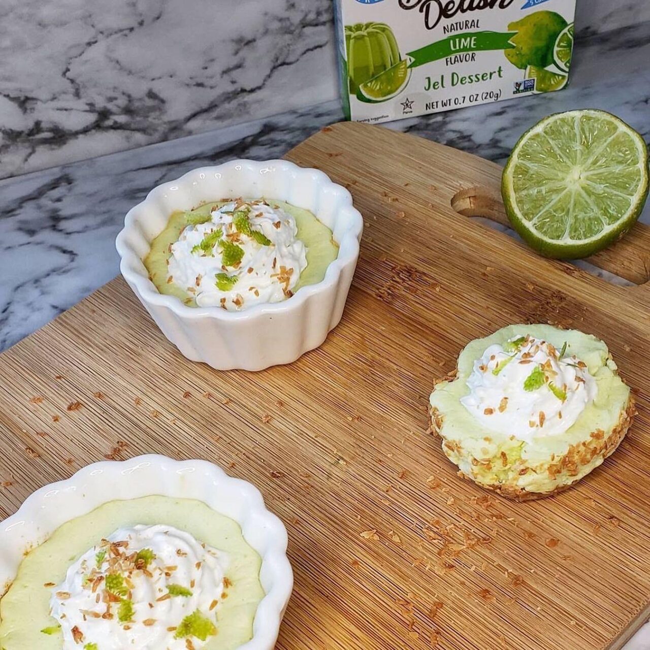 coconut lime mini cheesecake far