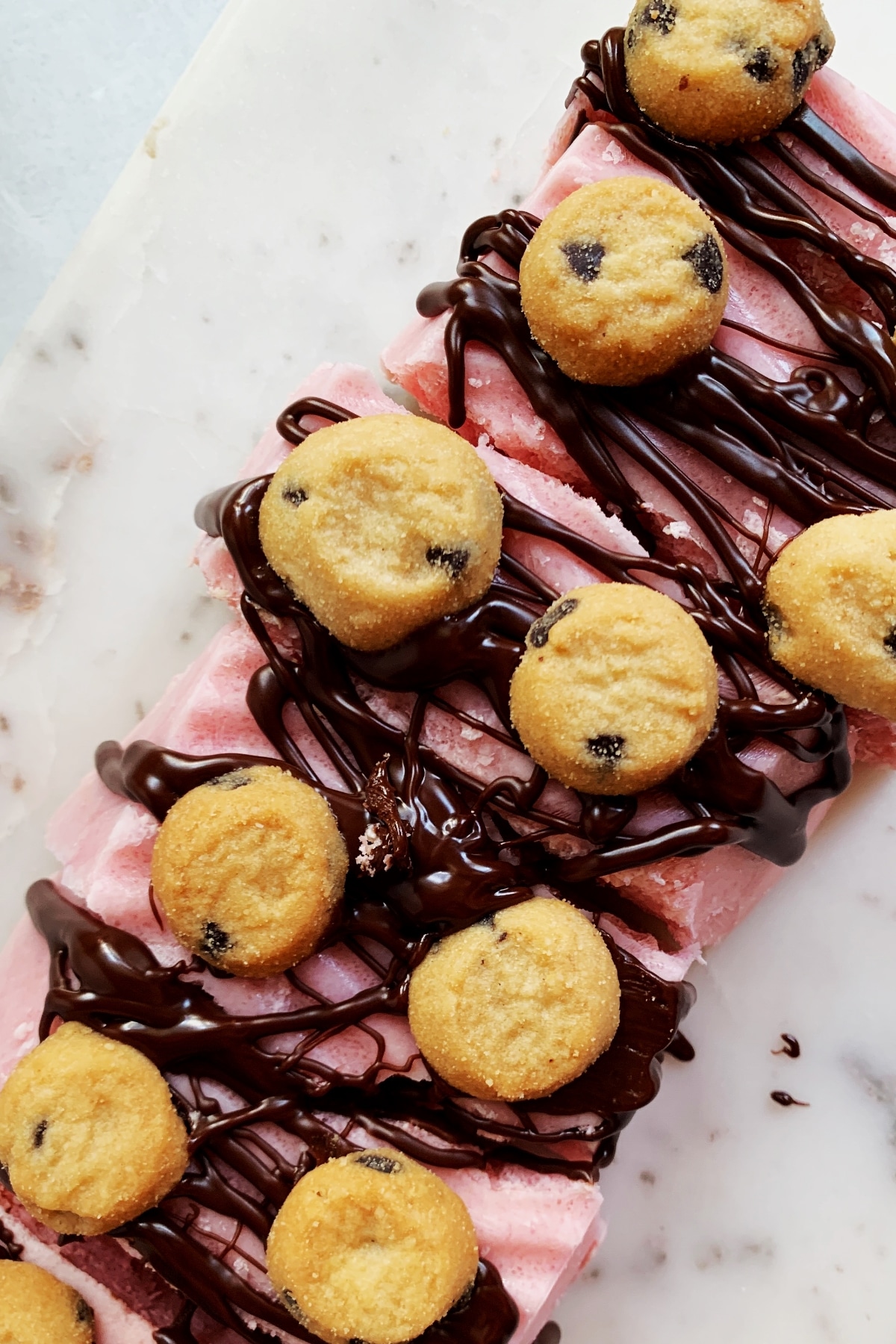 Strawberry Hazelnut Cookie Icebox Cake - Closeup