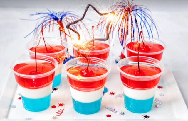 4th of July Vegan Jello Shots for the WIN