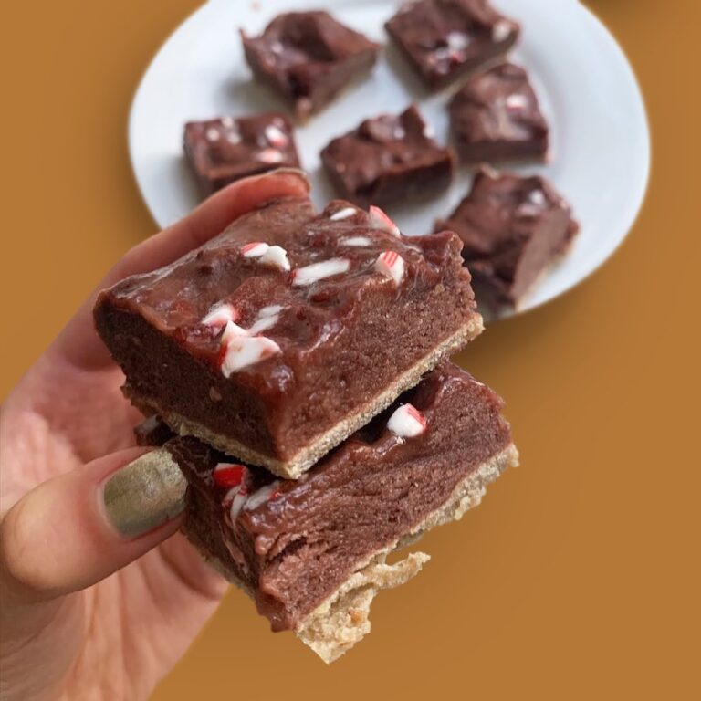 Chocolate Peppermint Pudding Bars