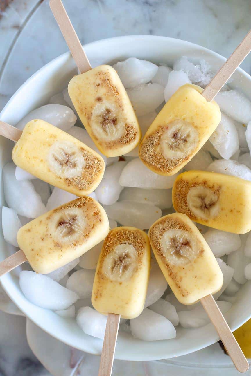 Banana Pudding Pops healthy