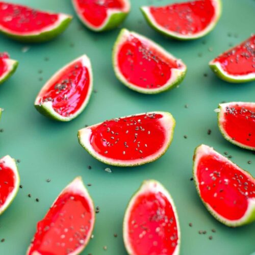 Mini Strawberry Limeade Watermelon Jels closeup