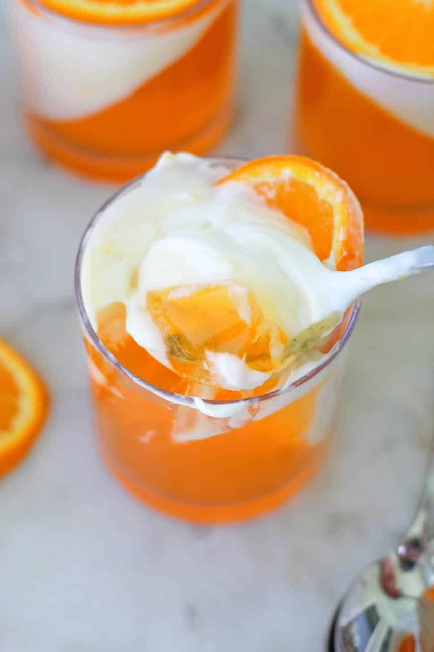 Orange Cream 50/50 Bar Parfaits - Simply Delish