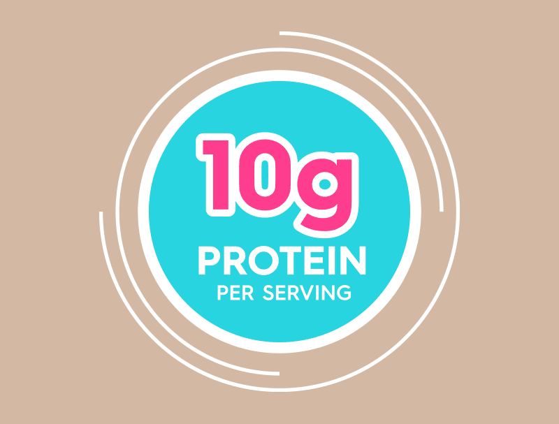 10g protein per serving