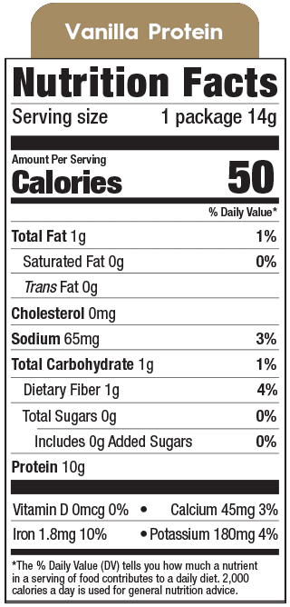 Chocolate Protein Nutrion Facts