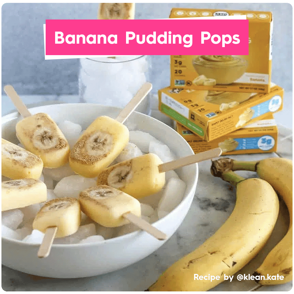 Banana Instant Pudding - Banana Pudding Pops