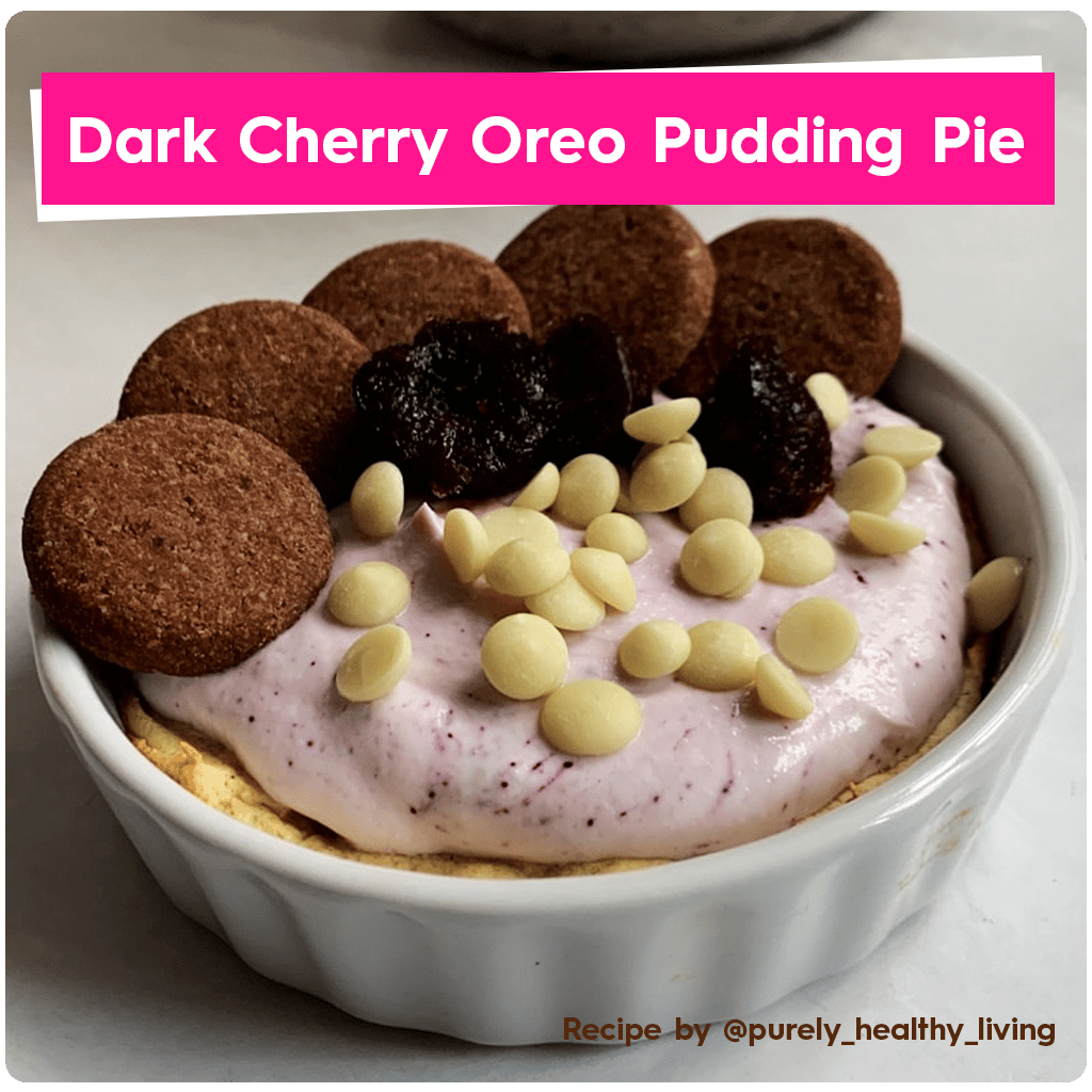 Black Cherry Jel Dessert - Dark Cherry Oreo Pudding Pie