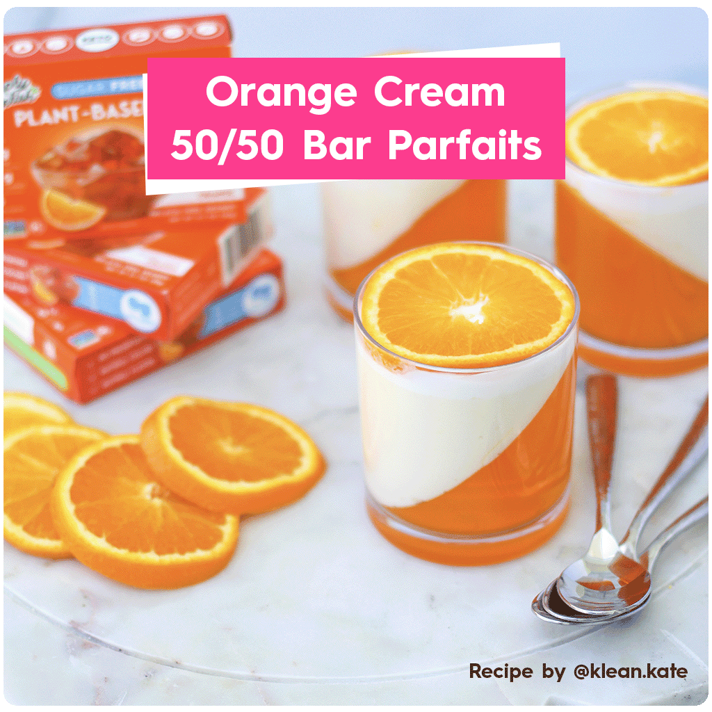 Orange Jel Dessert - Orange Cream 50/50 Bar Parfaits