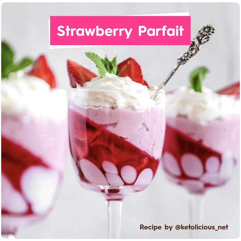 Strawberry Instant Pudding - Strawberry Parfait