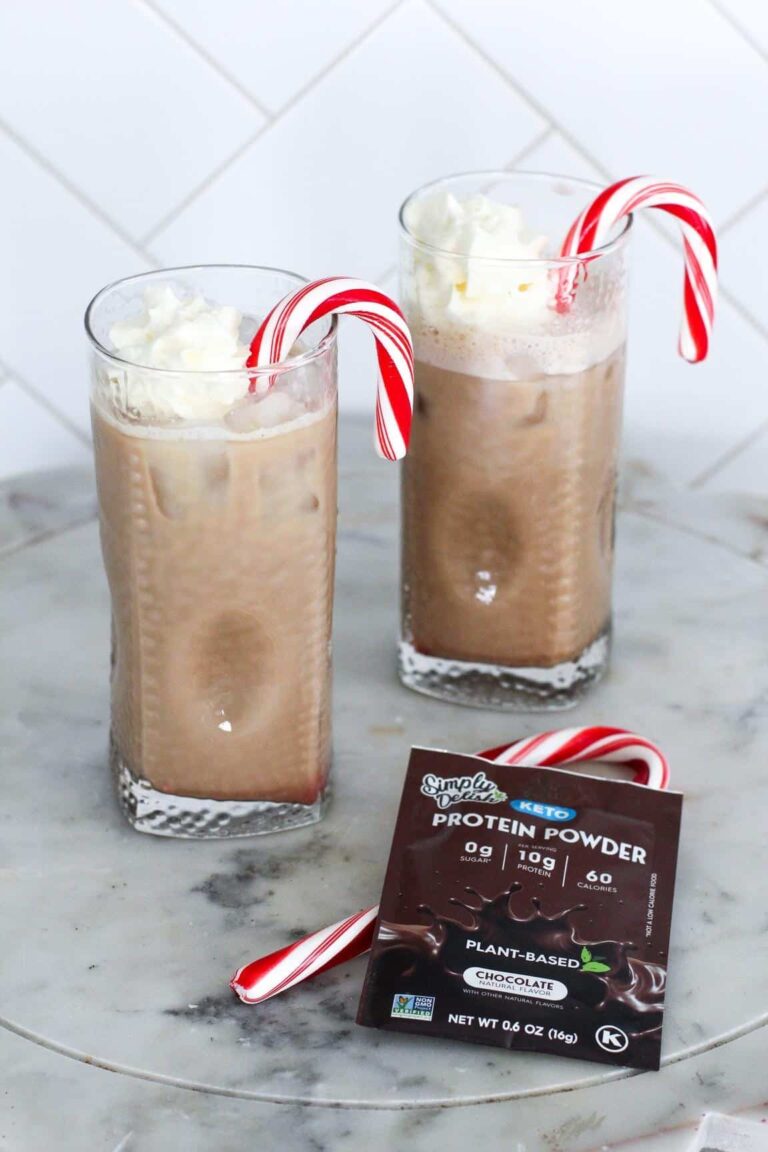Protein Peppermint Mocha Latte by @klean.kate featured 2