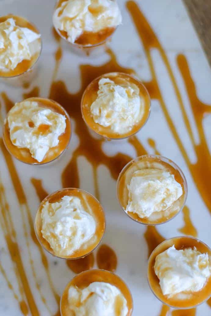 Butterscotch Pudding Shots by @klean.kate Top View