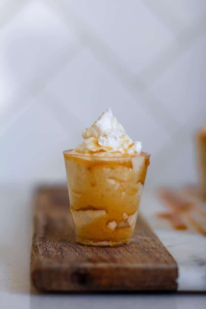 Butterscotch Pudding Shots by @klean.kate Front view