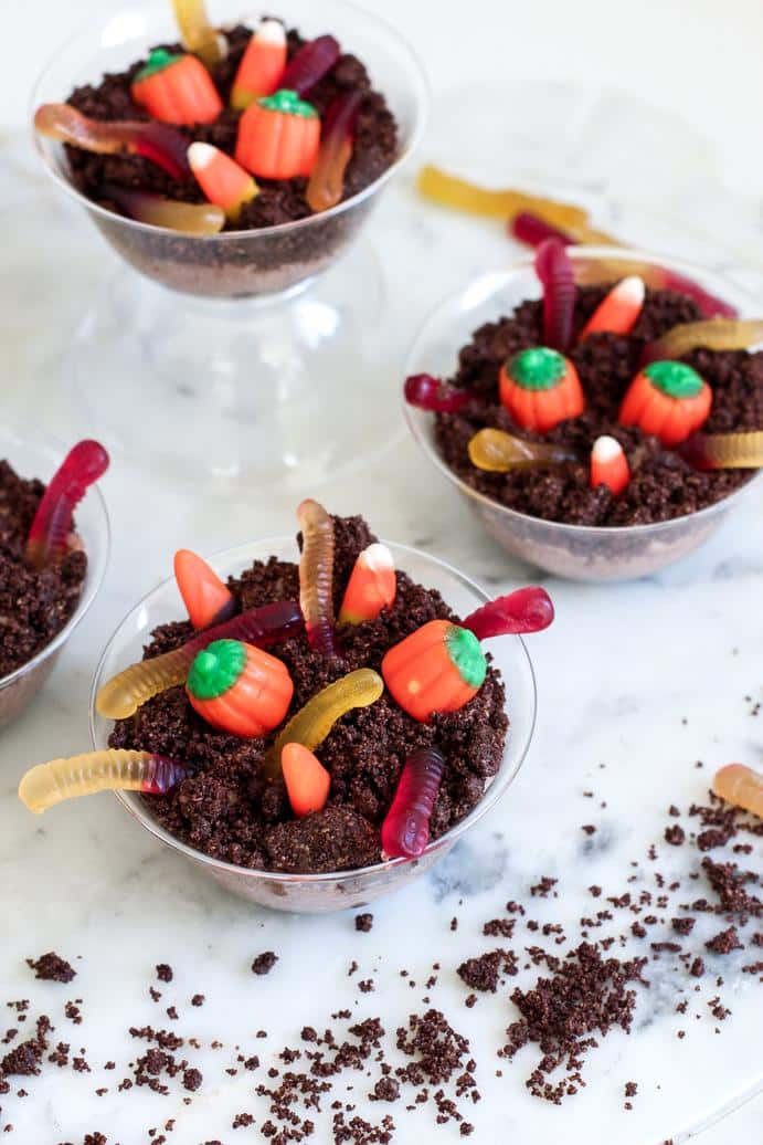 Pumpkin Patch Dirt Cups by @klean.kate