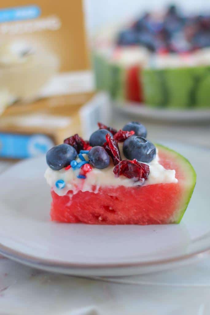 Watermelon Dessert Pizza by @klean.kate Close Up Slice