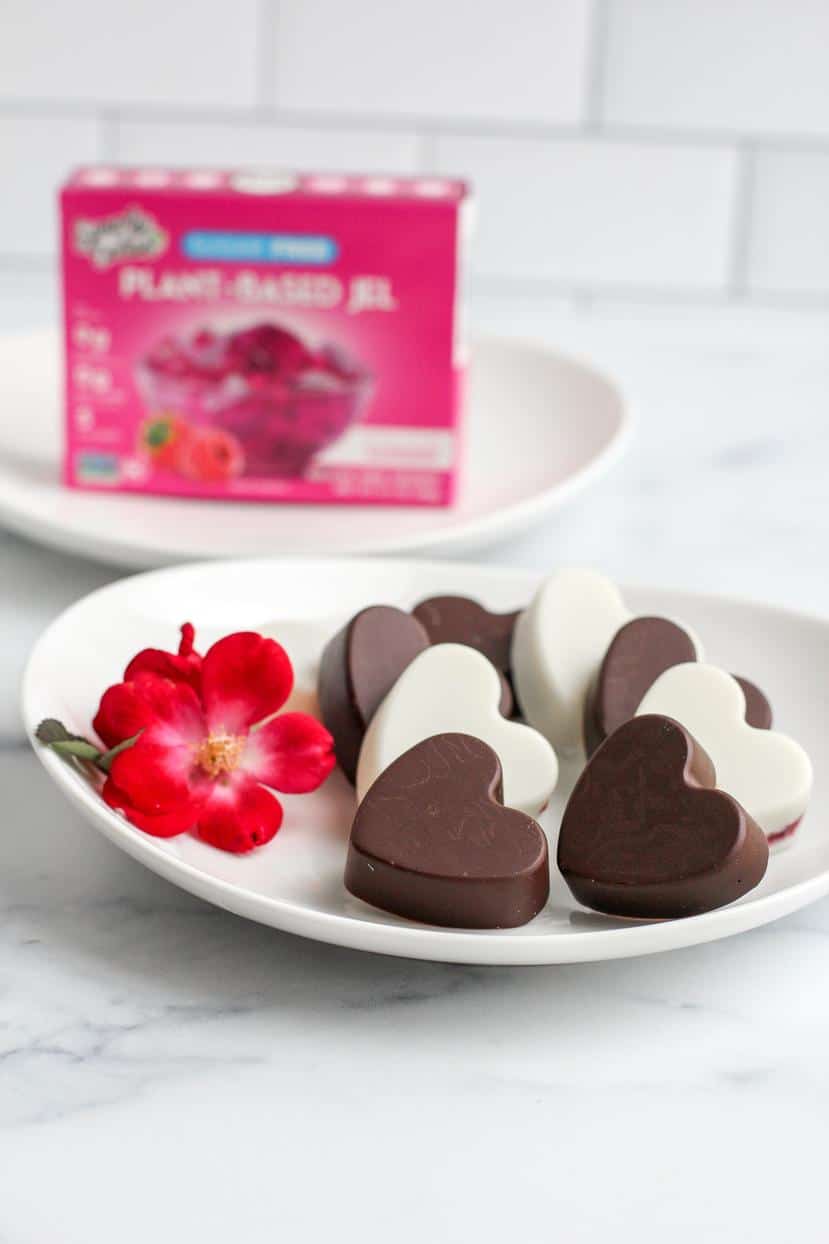 7 Valentines Chocolate Raspberry Candies by klean.kate with Simply Delish Jel Dessert