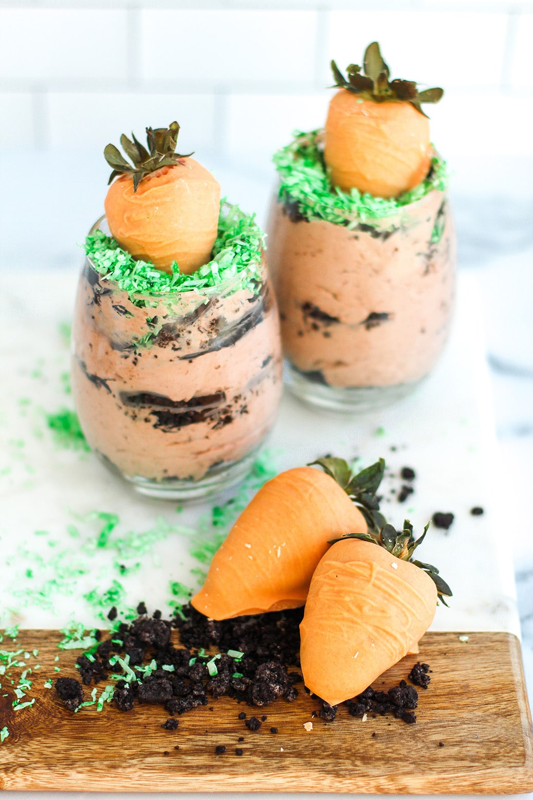 Carrot Patch Pudding Cups by @klean.kate Close Up