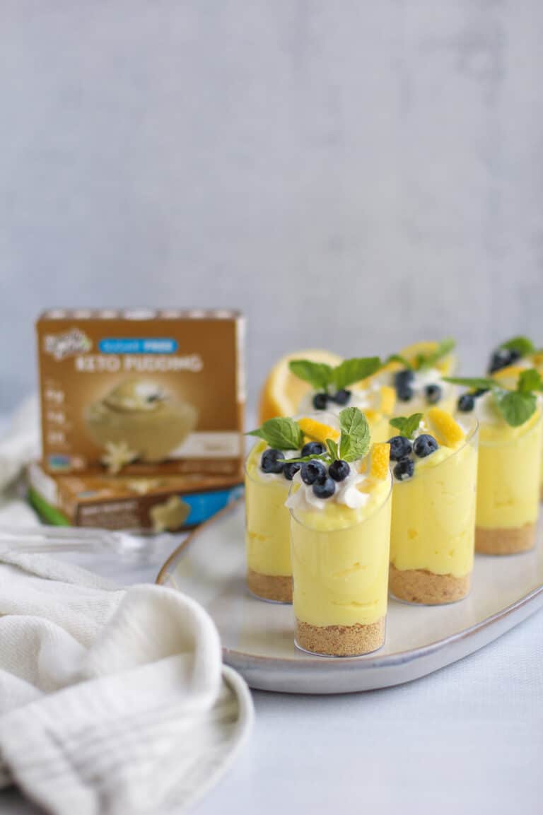 Lemon Cheesecake Pudding Cups by @klean.kate Featured Image