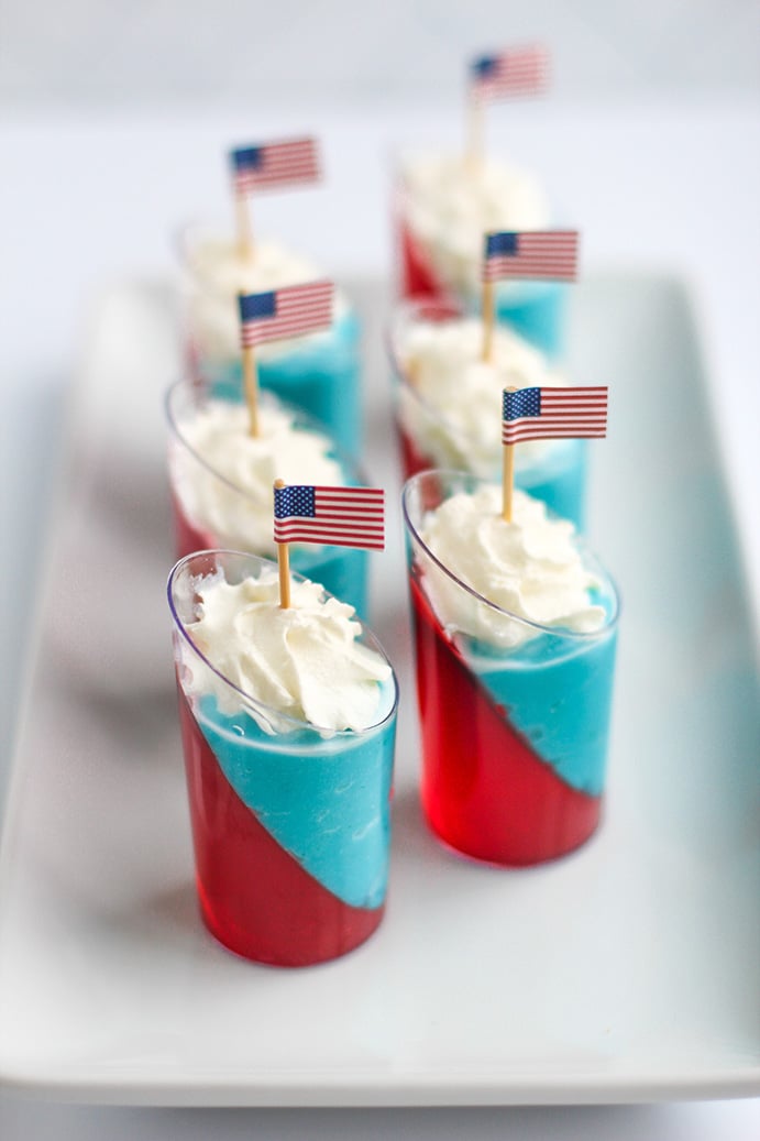 Simply Delish 4th of July Jel _ Pudding Trifle by @klean.kate top view