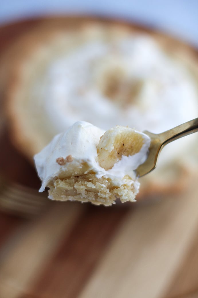 Simply Delish Keto Banana Cream Pie by @klean.kate Close Up