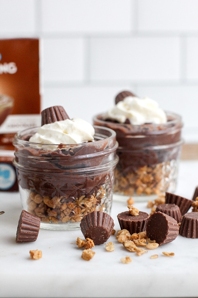 Simpy Delish Pudding Peanut Butter Cups by @klean.kate Featured Image front view