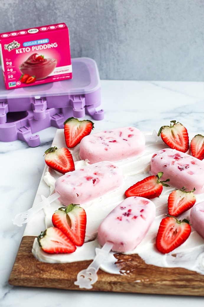 Simply Delish Strawberry Frozen_1 Yogurt Pops by @klean.kate Featured Image