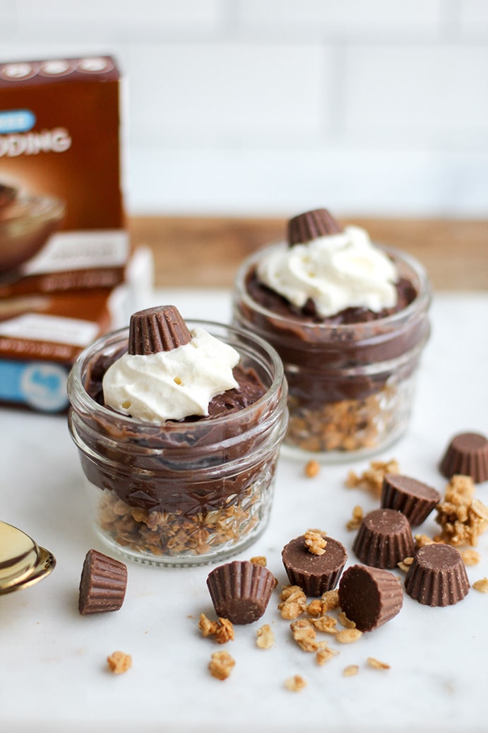 Simpy Delish Pudding Peanut Butter Cups by @klean.kate close up