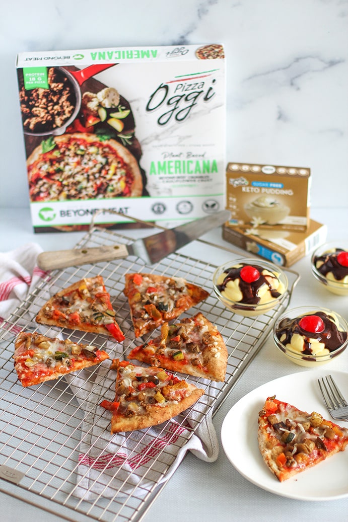 Oggi Vegan Pizza Simply Delish Pudding Sundaes by @klean.kate Featured Image