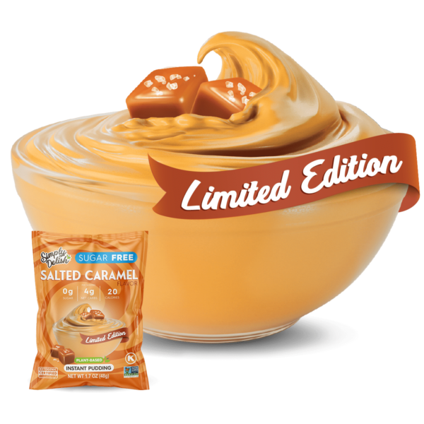 Simply Delish Salted Caramel Limited Edition Pudding Sugar Free