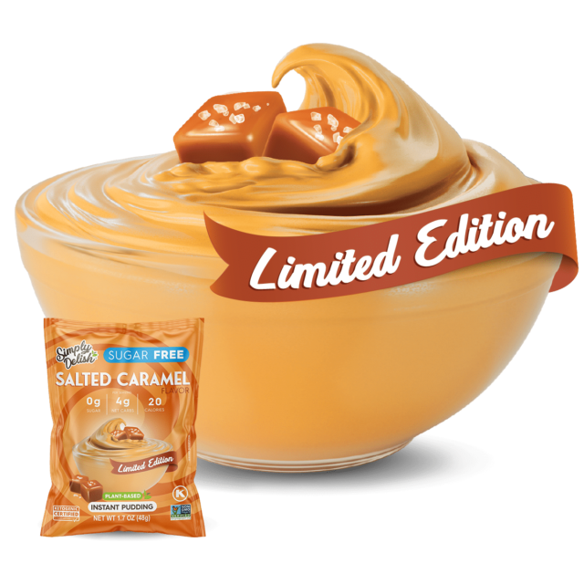 Simply Delish Salted Caramel Limited Edition Pudding Sugar Free