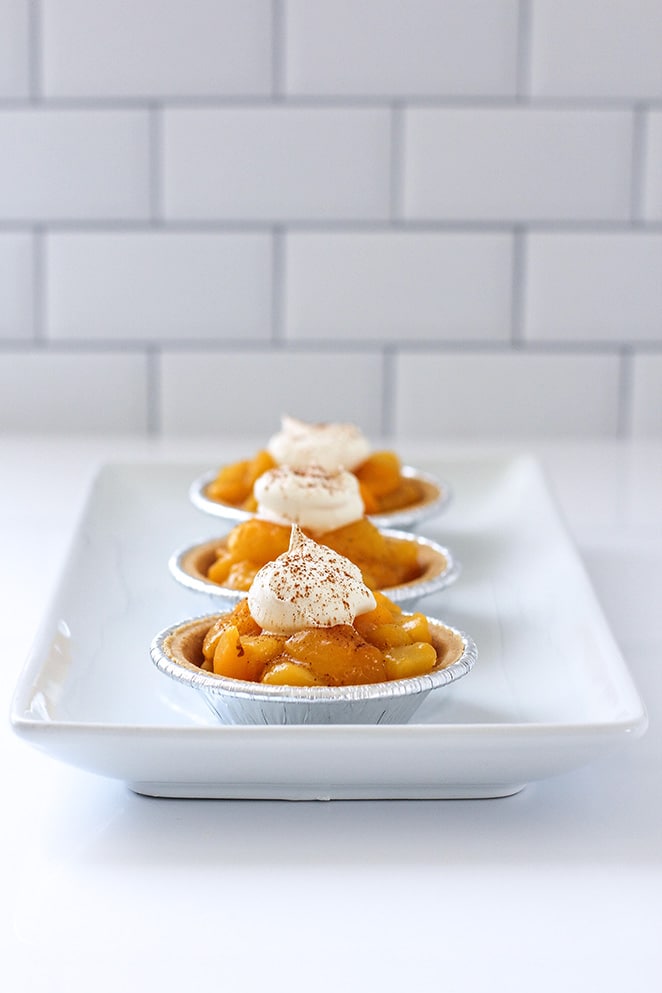 Mini Peach Pies by @klean.kate Front View