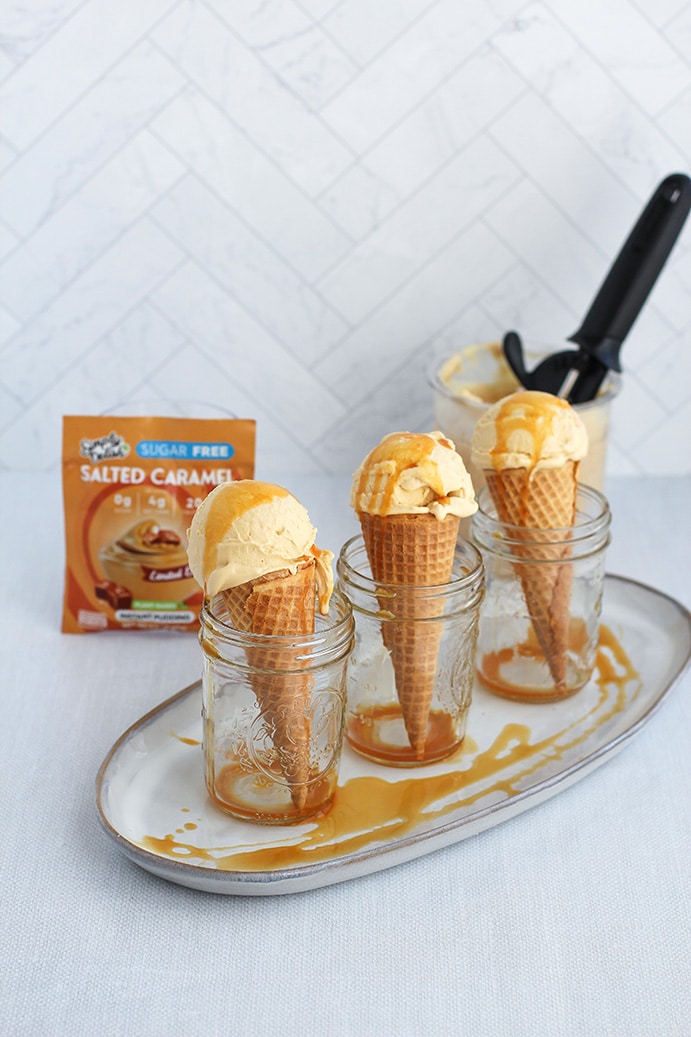 Salted Caramel Pudding Ice Cream Featured Image