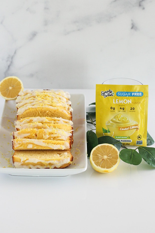 Keto Lemon Pudding Loaf Featured Image