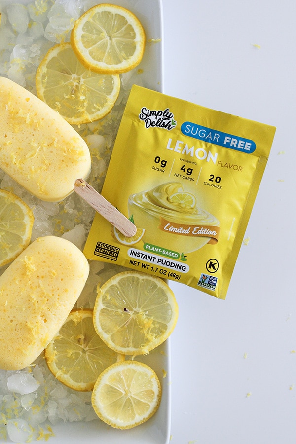 Lemon Pudding Popsicles Featured Image