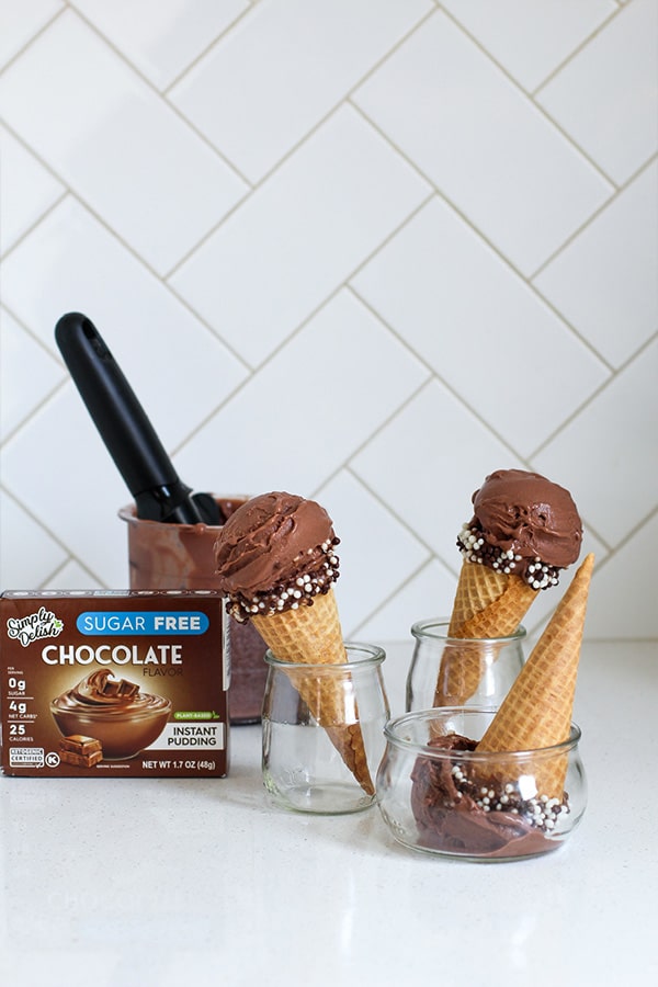 Chocolate Pudding- Chocolate Ice Cream Cone Featured Image